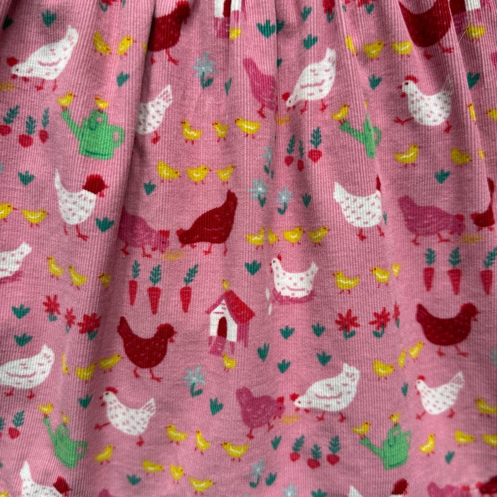 Baby Boden Girls Farm Animal Cord Pinnie Dress - Size 12-18M - Picture 4 of 16